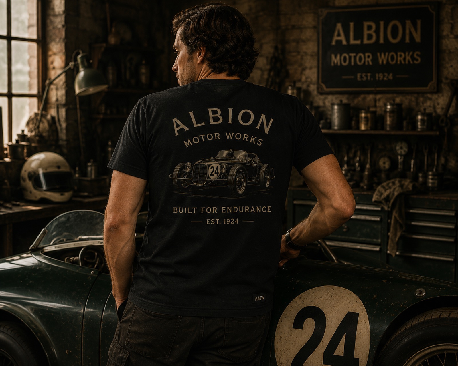 Albion Script Heavyweight Tee — thumbnail 3