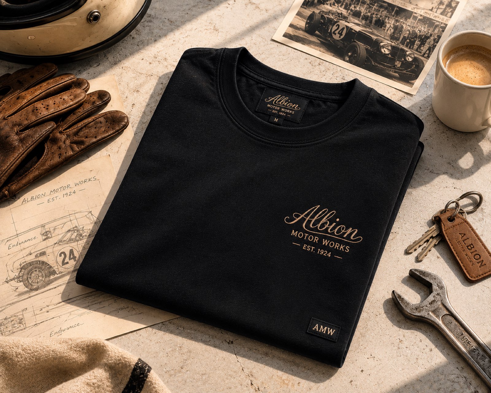 Albion Script Heavyweight Tee — thumbnail 5